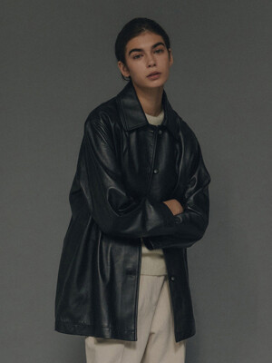 Jain leather jacket (Black)