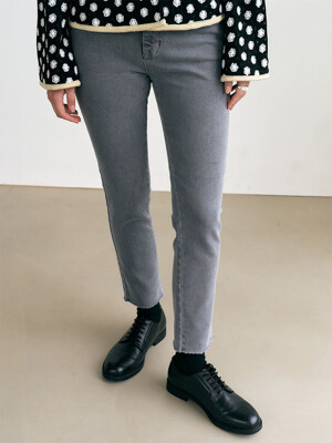 6A Slim skinny denim pants (Grey)