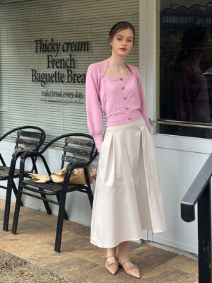 [24SS] Lautre Elene Ivory Flared Skirt