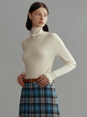 WANGSIMNI Turtle neck wool knit top (5color)
