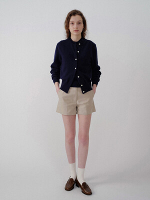 Micro-cotton chino shorts (Beige)