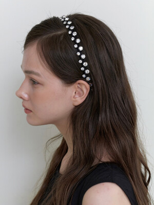 glitzy cubic headband (2color)