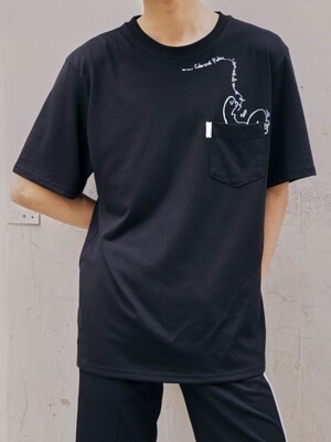 GTXHAIL03 Pocket T-Shirts BLACK