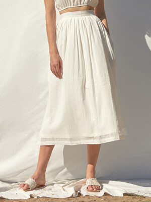 Azaria Cotton Midi Skirt