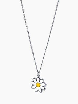 Bold sunflower chain necklace