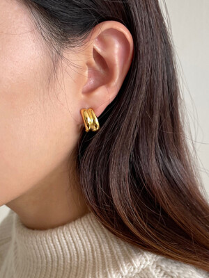 [silver925] mood earring (gold)