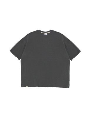 VINTAGE P. DYEING CUT-OUT BOX 1/2 TEE (Charcoal)