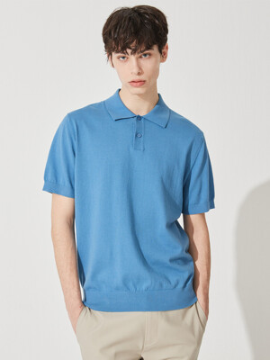 Cool Cotton Shirt Pullover _ Blue (BL) M42MPU020BL