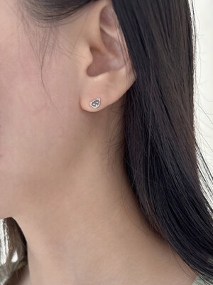 [925silver] Bear earring (2color)