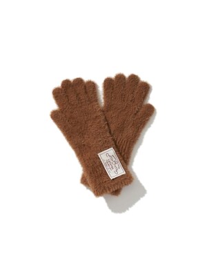 lotsyou_Puppy Fuzzy Gloves Brown