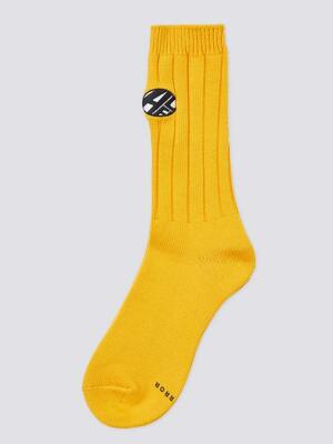 Distort logo socks Yellow