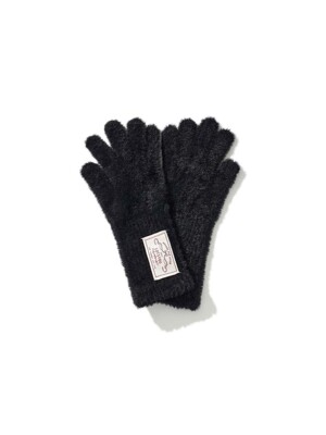 lotsyou_Puppy Fuzzy Gloves Black