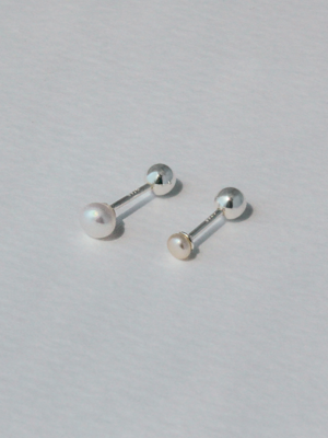 [SILVER] SV PEARL PIERCING (2 SIZE)