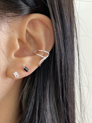 [925silver] Tiny square earring (2color)
