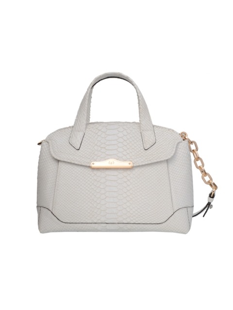 KENSINGTON WILD SNAKE TOTE & SHOPPER BAG - WHITE