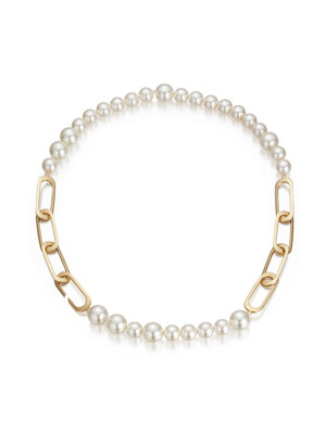 Trinity pearl necklace (S)