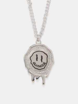 Crying smile necklace (925 silver)