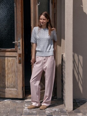 color dyeing pants - light pink
