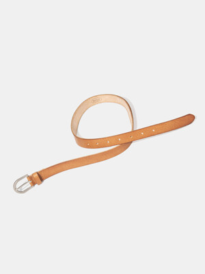 basic cowhide leather belt (T001_tan)