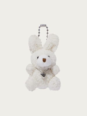 HEART RABBIT KEYRING