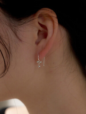 [silver925]  petit flower earring (2color)