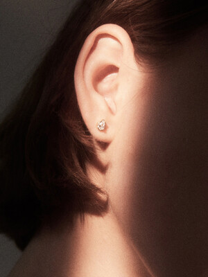 [14K Gold] Bezel Pair Cut Earrings_VH22N4EA501M