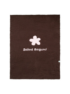 Flower Beach Towel_brown pink