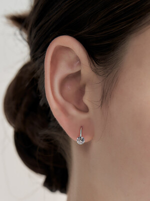 [sv925]crystal hook earring
