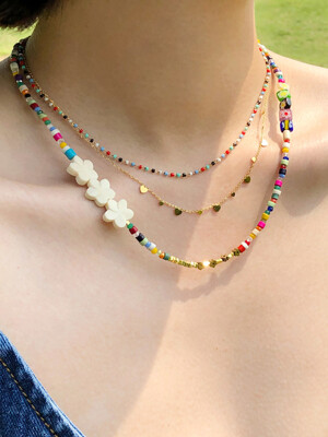 [3SET] aloha necklace set