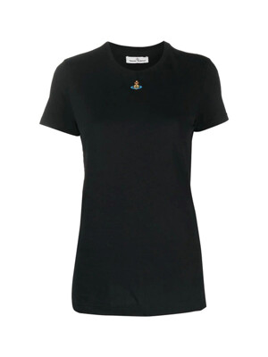 ORB 로고 여성 반팔 티셔츠 3G010017J001MGO N401 블랙