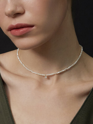 PEARL TINY PENDANT NECKLACE AN422002