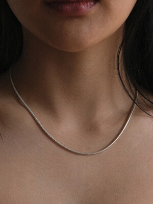 Bold Line Necklace (silver925)(2color)