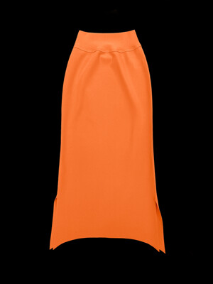 SG Arch Long Skirt_Papaya Orange