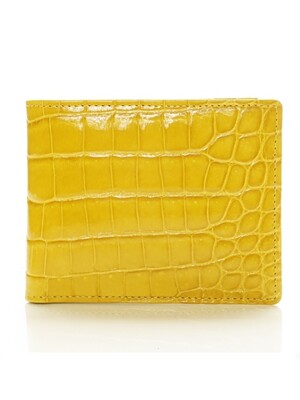 [악어지갑] half wallet Yellow