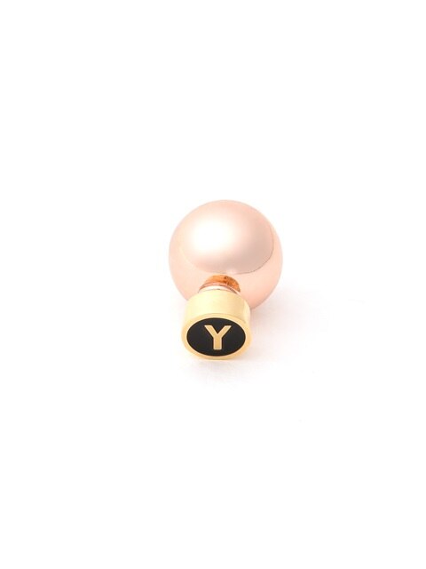 [ITS MY TYPE]  ALPHABET EARRING_GOLD