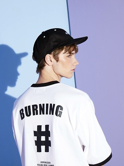 BURNING Baseball CAP (Black)
