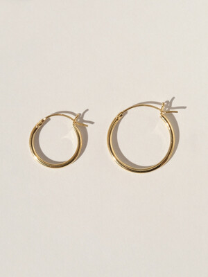 Minimal Hoop Earring - Gold (silver925)