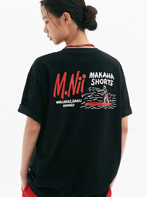 SURFING LOGO T-SHIRTS / BLACK