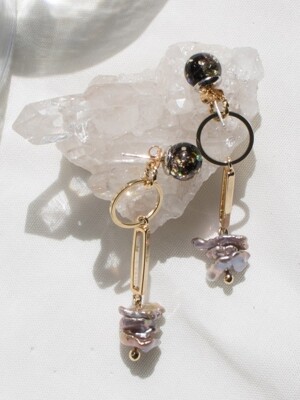 Snowball, Gemstone `drop` Earrings1