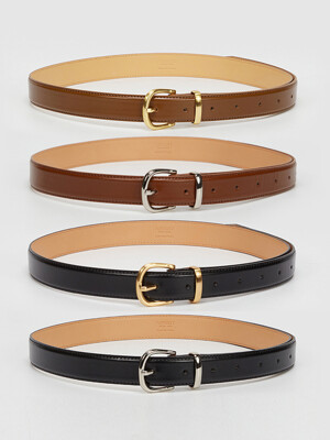 T Basic 25mm Leather Belt_4colors
