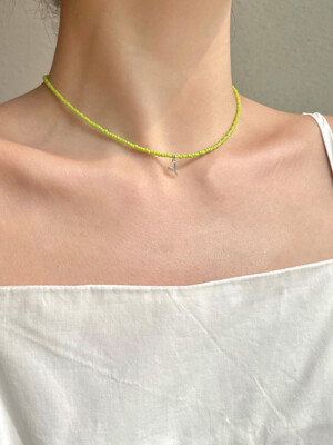 Lime Initial Necklace