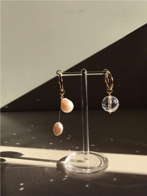 Mirrorball crystal earring