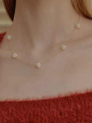 [단독]Blossom Pearl Necklace NZ2081