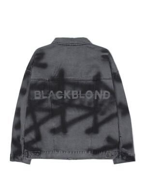 BBD Basic Sprayed Custom Denim Jacket (Dark Gray)