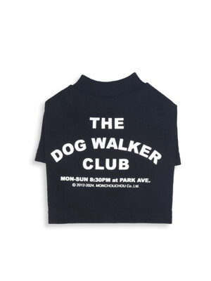 The Dog Walker Club Sleeve Tee for dog Black