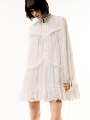 Victorian Lace-Trim Mini Dress_UWS-SS12