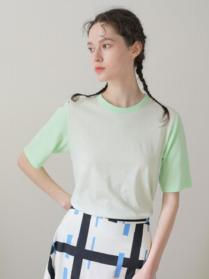 Color scheme T-shirt Lime-Mint