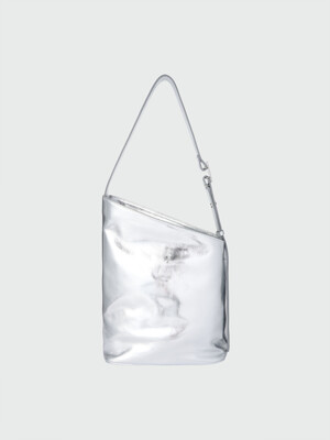 HALOG Asymmetric Shoulder Bag - Silver
