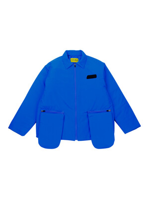 [UNISEX] Padded Coach Jacket (Blue)