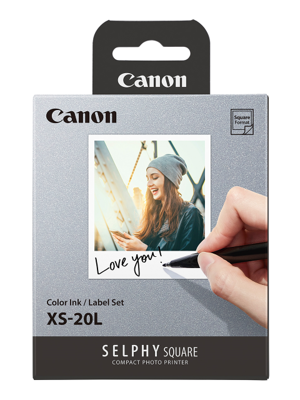 캐논 정품 XS-20L 인화지 카트리지 (셀피 스퀘어 SELPHY SQUARE QX10 전용)